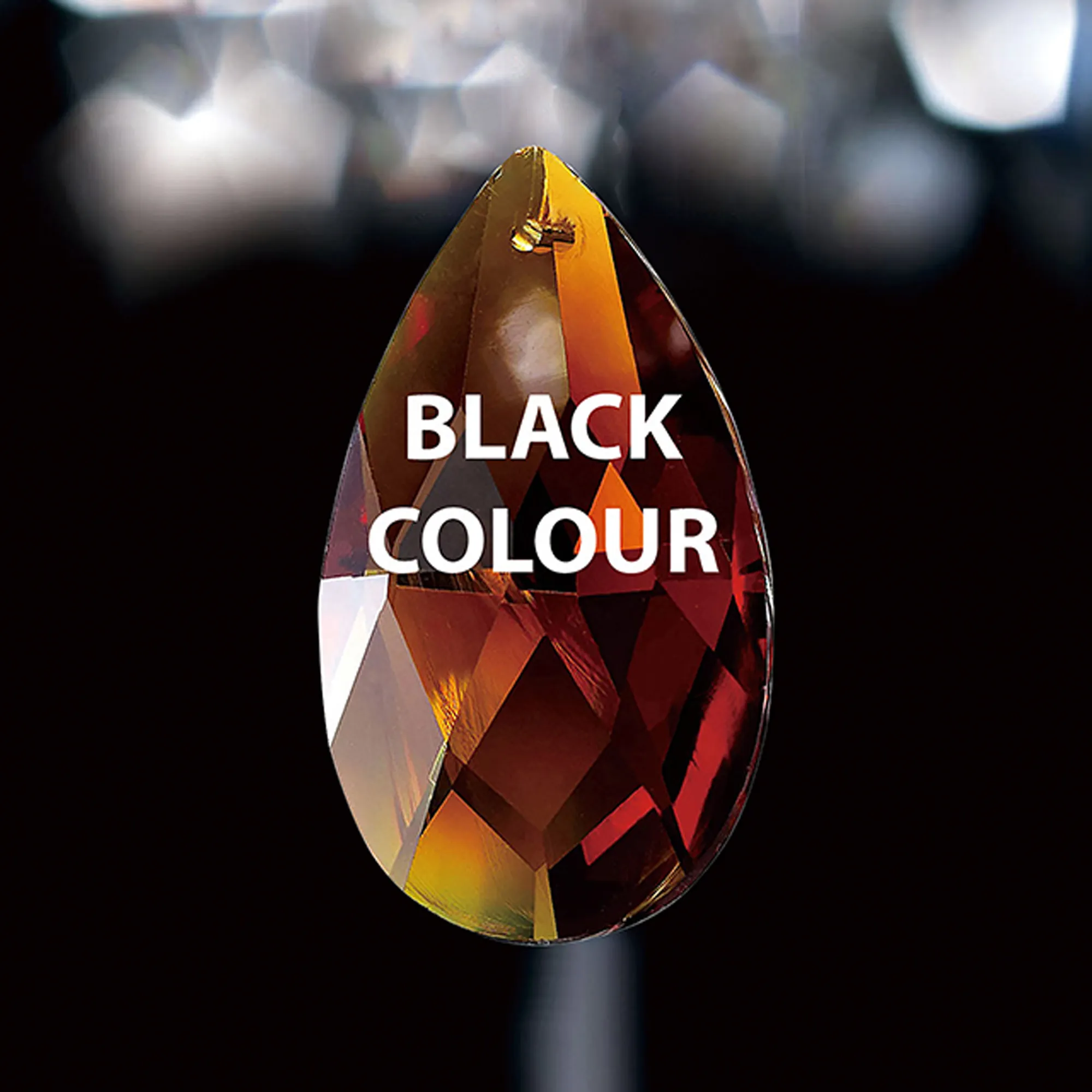 Crystal Pendalogue, No Ring Or Pin Included 38mm